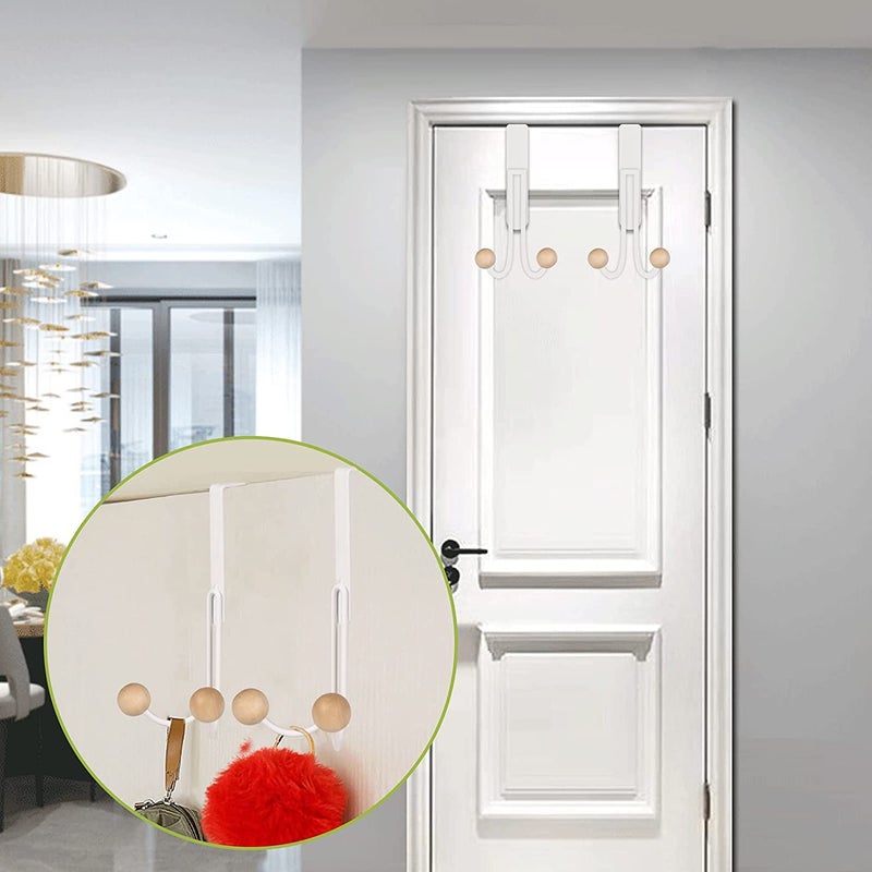 Epsilon Heavy Duty Dual Hook Hanger Door Mount Hanger for Clothes Hanging Door Hooks Strong Durable 13 KG Max Load Hanging Kitchen Accessories Items DHWW - Image 5