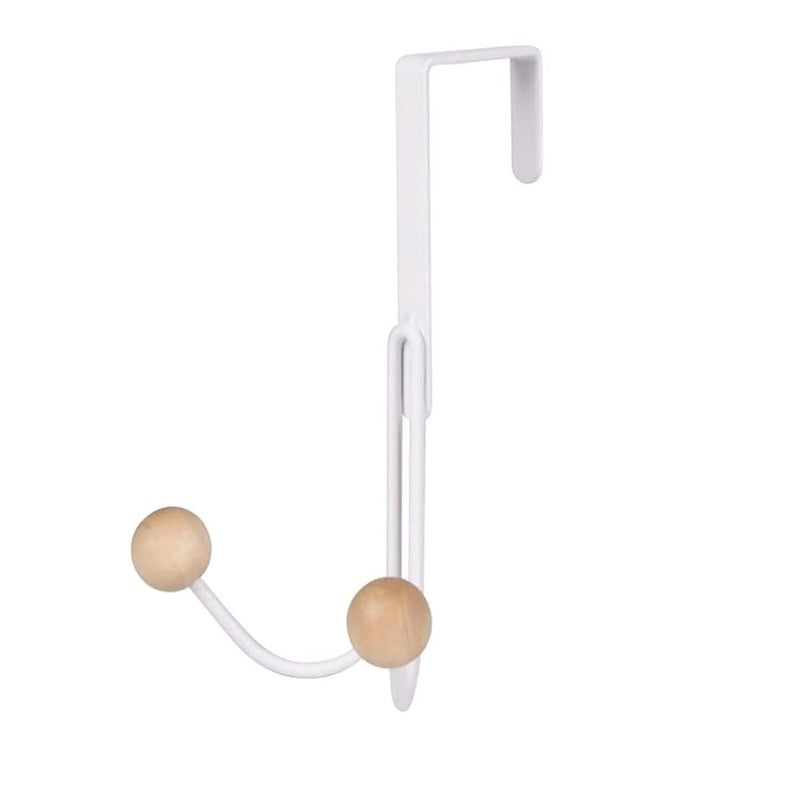 Epsilon Heavy Duty Dual Hook Hanger Door Mount Hanger for Clothes Hanging Door Hooks Strong Durable 13 KG Max Load Hanging Kitchen Accessories Items DHWW - Image 1