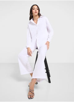 Ginger Button Down Relaxed Fit Shirt & Pant Co-Ord Set  - Image 1
