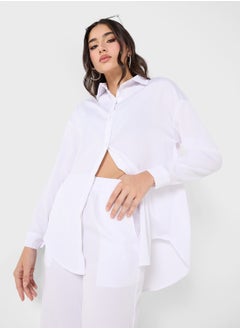 Ginger Button Down Relaxed Fit Shirt & Pant Co-Ord Set  - Image 3