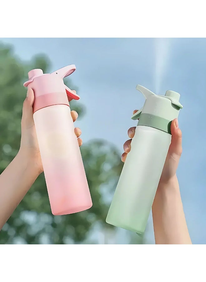 3PCS Large Capacity Spray Water Bottle with Straw, Gradient Frosted Portable Outdoor Sports Mist Sprayer Cup - Image 3