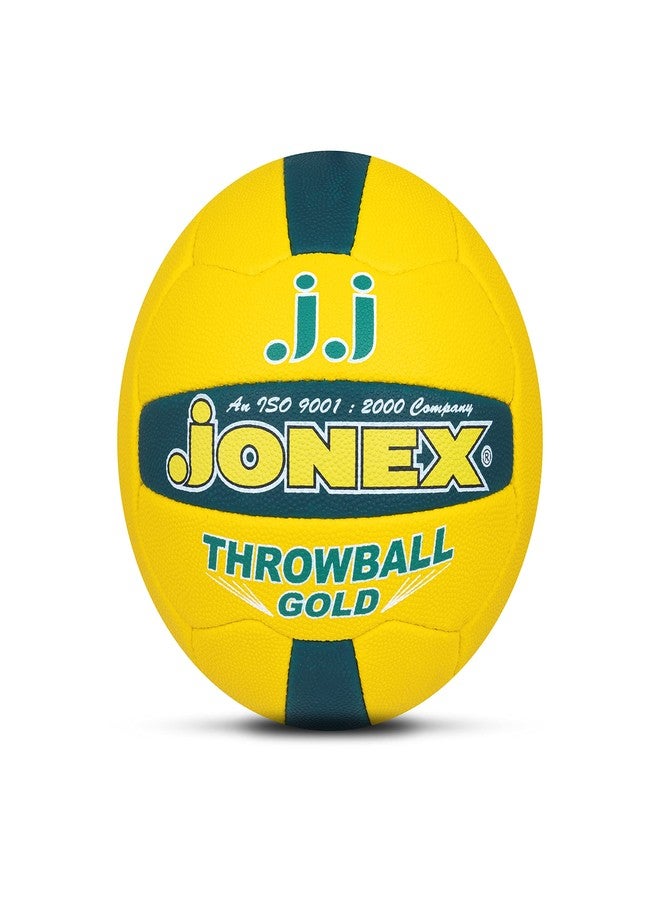 Jonex JJ Throwball Gold for Indoor-Outdoor Training Throwball Size 5 (MYC) - Image 1