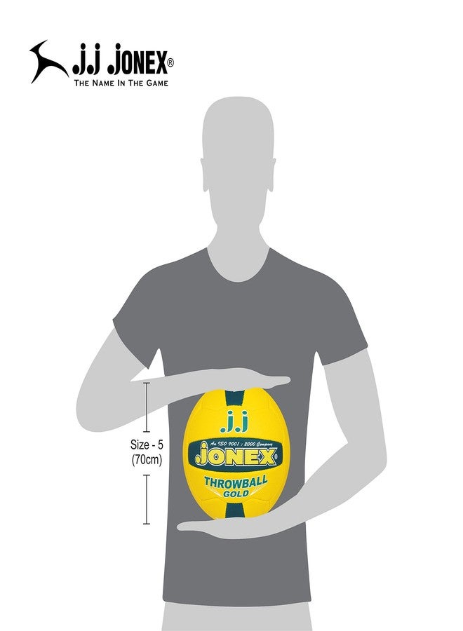 Jonex JJ Throwball Gold for Indoor-Outdoor Training Throwball Size 5 (MYC) - Image 2