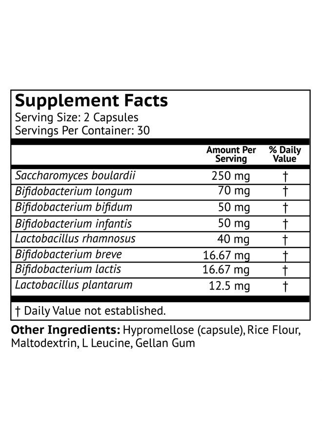 VitaMonk Low Histamine Probiotics Fight Histamine Intolerance and Support Balanced Gut Health - Histamine Free Probiotic for Those Seeking Health Improvements with Histamine Control -60 Capsules - Image 2