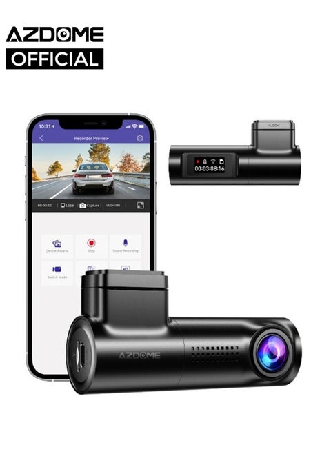Dash Cam, Built In WiFi & Loop Recording M330 Dashcams for Cars, Car Camera With FHD 1080P, G-Sensor, Parking Monitor