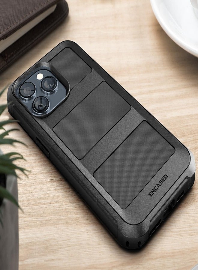 إنكاسد جراب Encased Falcon Armor مصمم خصيصًا لهاتف iPhone 15 Pro Max مع مشبك حزام - غطاء فائق الحماية ومقاوم للصدمات (متوافق مع MagSafe) - Image 5