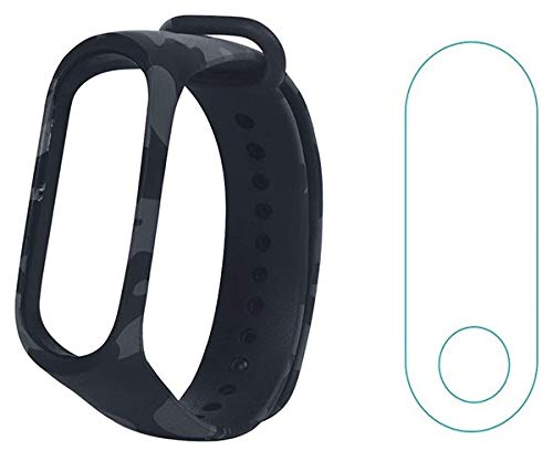 VEROX Band Strap Compatible with Mi Band 3 Army Strap Grey Color Camouflage Strap | Mi Band 3 Camouflage Military Style Strap with Screen Protector Combo Accessories (Device Not Included) - Image 5