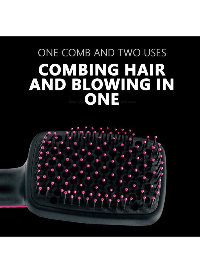NIBEMINENT Hair Dryer And Styler Comb Black/Pink 0.5x14x10.3cm - Image 4