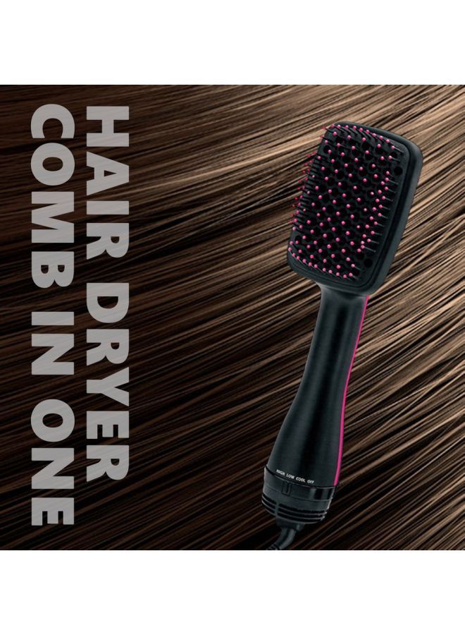 NIBEMINENT Hair Dryer And Styler Comb Black/Pink 0.5x14x10.3cm - Image 3