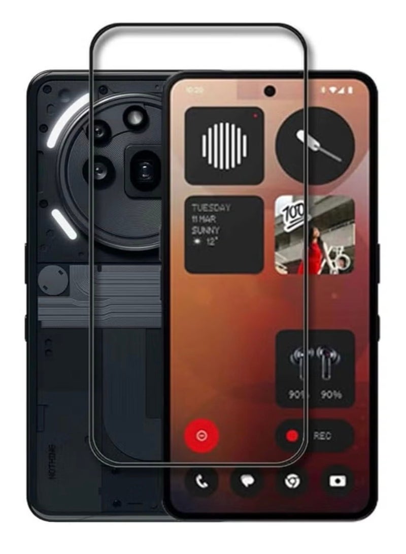 Beyox Tempered Screen Protector for Nothing Phone 3A Tempered Glass Screen Protector 9H Hardness Anti Fingerprint Scratch Resistant Glass - Image 1