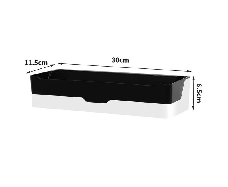 ZURATO Self Adhesive Kitchen and Bathroom Shelves Wall Organizer Plastic Storage Shelf Fashion Simple Style Shower Organizer Rack Storage Holder - Pack of 2 - Image 2