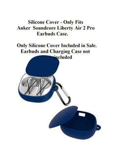 Generic Silicone Protective Case Cover For Anker SoundCore Liberty Air 2 Pro - Dark Blue  - Image 2