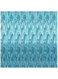 Light Blue Fringe Curtain Set Pack of 1 | Metallic Light Blue Foil Fringe Streamers for Birthday Party Decorations - pzsku/ZAE5770F5CC2A486B8538Z/45/_/1704873690/831be9f3-30d7-420b-ba15-592a96e8b3f6