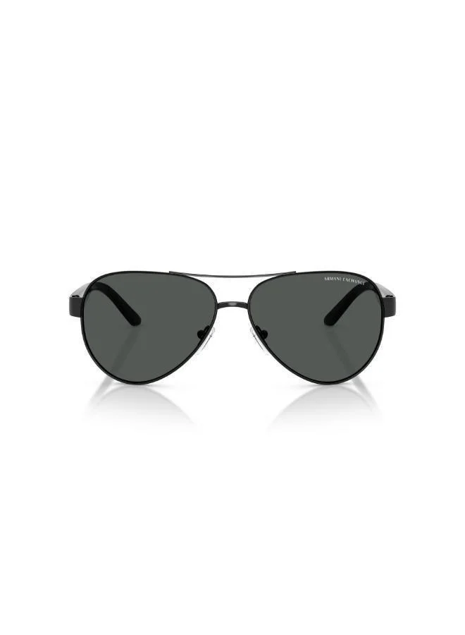Armani Exchange Shiny Black Sunglasses