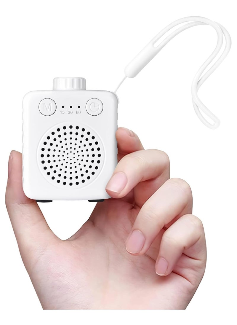 فانسبي تك Fansbe Tech Sleep Sound Machine Travel Size, White Noise Machine Baby Portable, Small Travel Sound Machine Adults Super Mini 20 Soothing Sounds Adjustable Volume for Home Travel and Office (White)  - Image 1