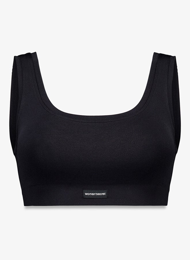 women'secret LOVELY reversible seamless black top - Image 5