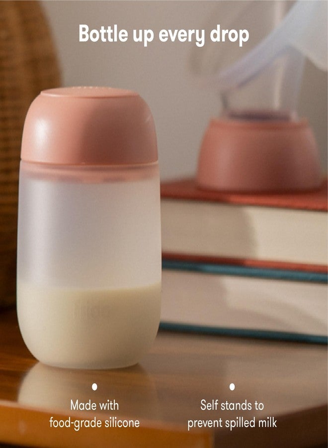 Frida Mom 2-in-1 Manual Breast Pump Silicone Bottle + Replacement Lid, Milk Collector for Breastfeeding, 5oz - Image 4