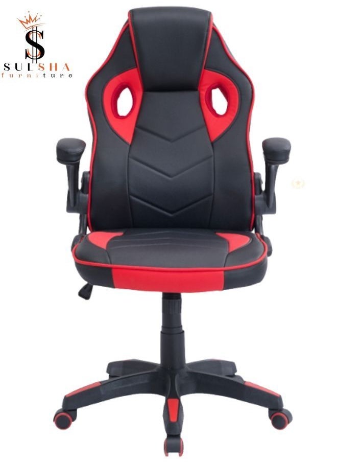 SULSHA - Soft Armrest Gaming Chair with high backrest and adjustible seat height and arm Computer chair ergonomic design that can be used as office chair - Image 1