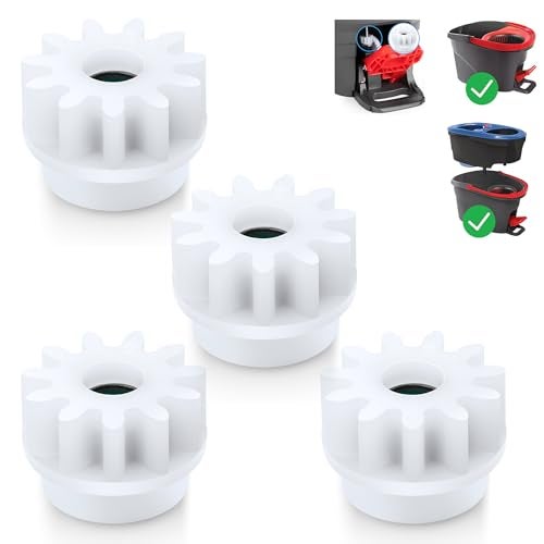 TIDYKITC 4 Pcs Spin Mop Bucket Pedal Bearing Replacement Gear Compatible with Ocedar Mop Bucket Only, One Way Bearing Repair Parts Compatible with O Cedar Bucket - Image 1