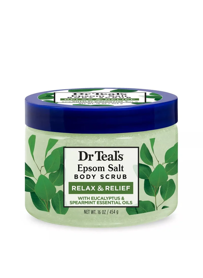 دكتور تيل Dr Teal's Epsom Salt Body Scrub - Eucalyptus&Spearmint 454g