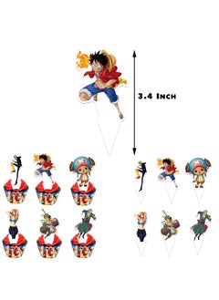 General One Piece theme birthday party decoration ONE PIECE pull Flag cake insert card balloon Spiral charm decoration  - Image 4
