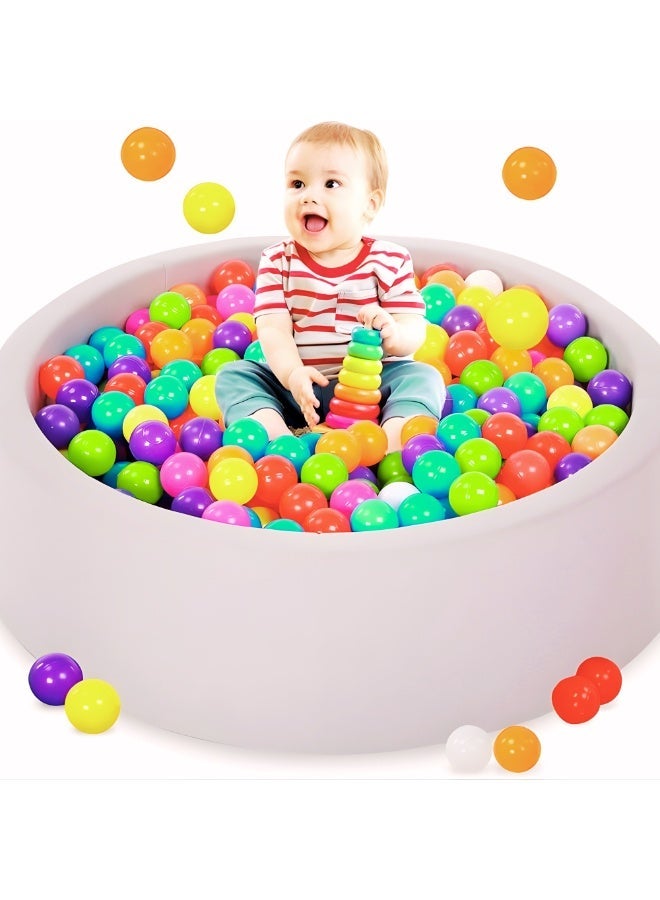 VIO 6.5 CM 50 PCS Soft Plastic Ball for Kids Play Tent Play Area Baby Playpen Baby Playhouse Kiddie Pool Water Toys Party Decoration Non Toxic Colorful Ball Pit Balls for Kids Plastic Balls with Reusable Net Bag Perfect for Play Tents Parties Indoor Outdoor Gift for Baby Toddler Birthday Gift Christmas Gift Soft Ocean Pit Toy Balls Play Set - Image 1