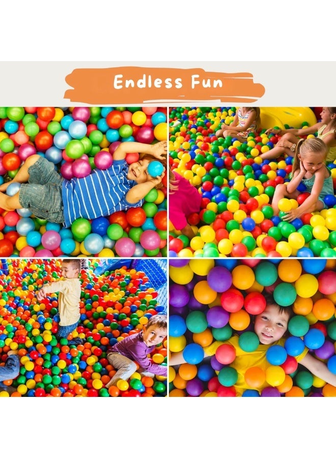 VIO 6.5 CM 50 PCS Soft Plastic Ball for Kids Play Tent Play Area Baby Playpen Baby Playhouse Kiddie Pool Water Toys Party Decoration Non Toxic Colorful Ball Pit Balls for Kids Plastic Balls with Reusable Net Bag Perfect for Play Tents Parties Indoor Outdoor Gift for Baby Toddler Birthday Gift Christmas Gift Soft Ocean Pit Toy Balls Play Set - Image 3