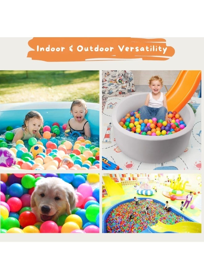 VIO 6.5 CM 50 PCS Soft Plastic Ball for Kids Play Tent Play Area Baby Playpen Baby Playhouse Kiddie Pool Water Toys Party Decoration Non Toxic Colorful Ball Pit Balls for Kids Plastic Balls with Reusable Net Bag Perfect for Play Tents Parties Indoor Outdoor Gift for Baby Toddler Birthday Gift Christmas Gift Soft Ocean Pit Toy Balls Play Set - Image 2