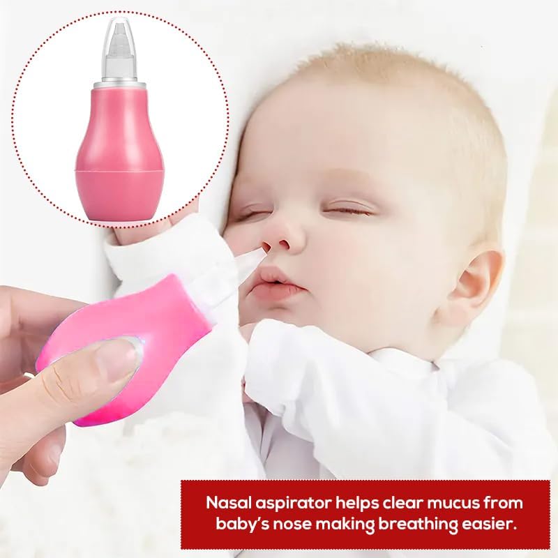 Safe-O-Kid BPA-Free Nasal Aspirator with Grooming Kit – Complete Baby Hygiene Set for Gentle Nose & Personal Care ( Assorted ) - Image 3