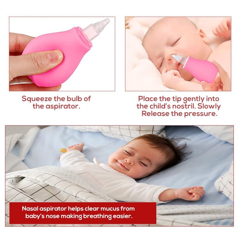 Safe-O-Kid BPA-Free Nasal Aspirator with Grooming Kit – Complete Baby Hygiene Set for Gentle Nose & Personal Care ( Assorted ) - Image 5