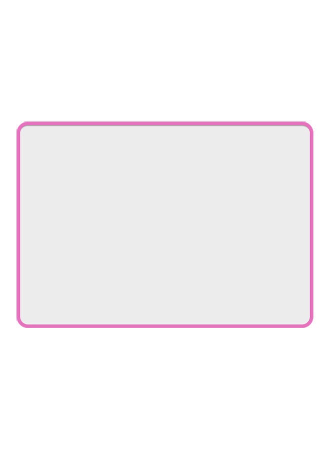 NIBEMINENT Portable Magnetic Double Sided Whiteboard Pink - Image 1