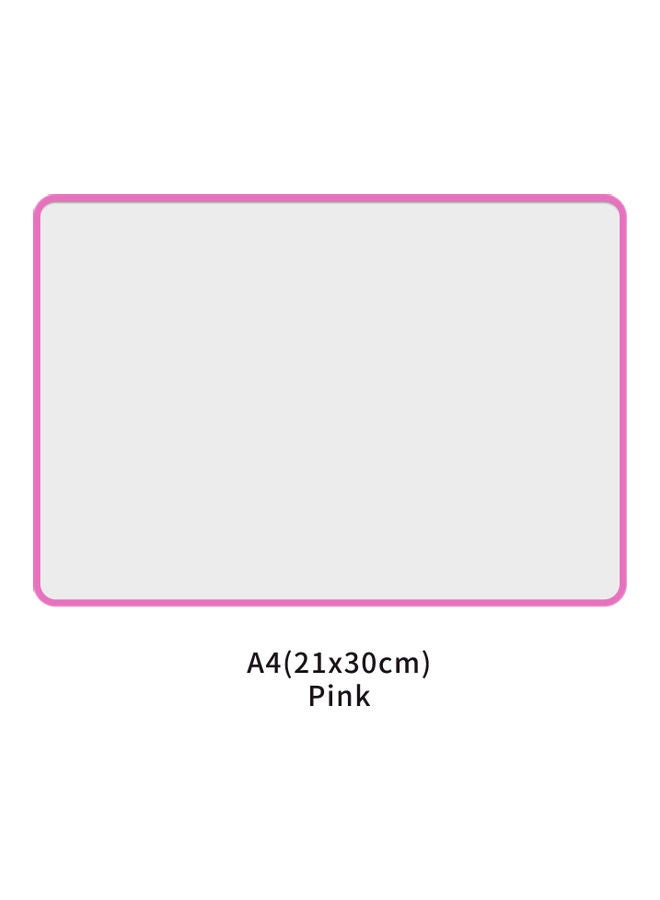 NIBEMINENT Portable Magnetic Double Sided Whiteboard Pink - Image 3