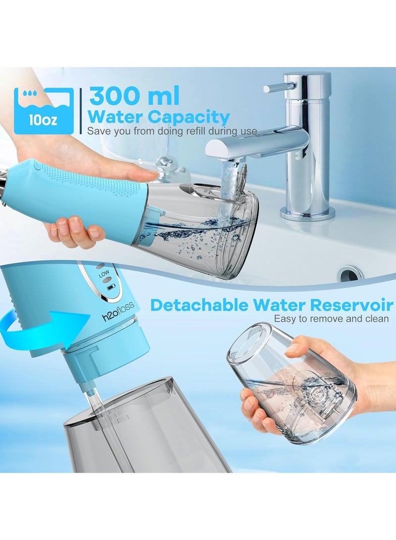 H2ofloss Water Flosser Professional Cordless Dental Oral Irrigator - Portable and Rechargeable IPX7 Waterproof Water Flossing for Teeth Cleaning - Image 5
