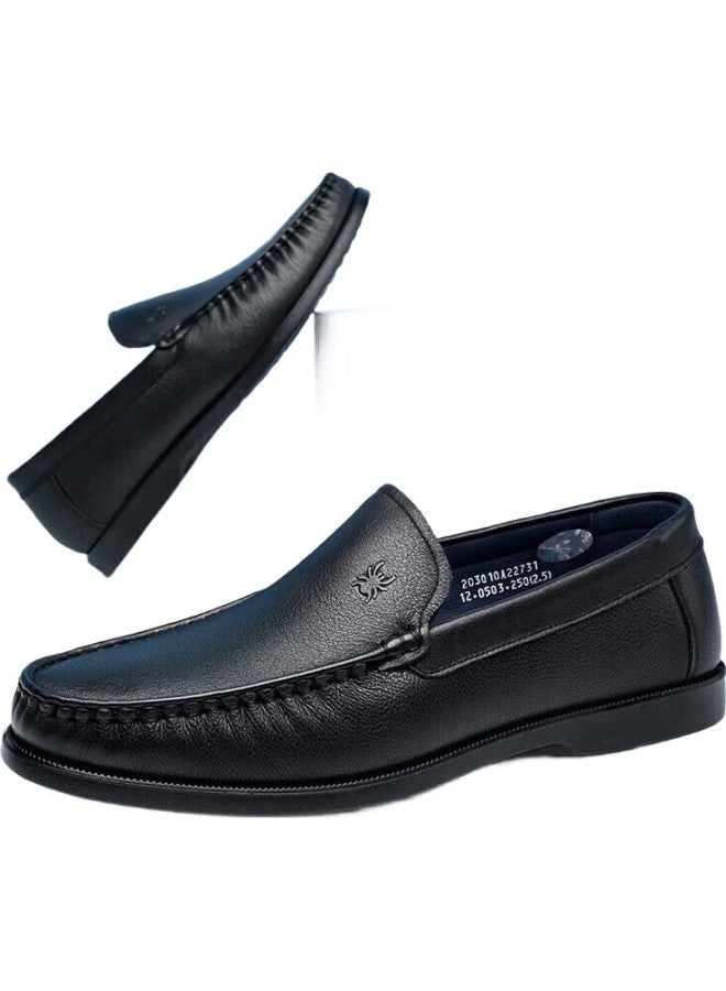 Spider King Leather Shoes For Men, Comfortable Loafers, Popular Flat Business Penny Loafers, Casual Men'S Shoes, 22731, Black, Size 37 - Image 3