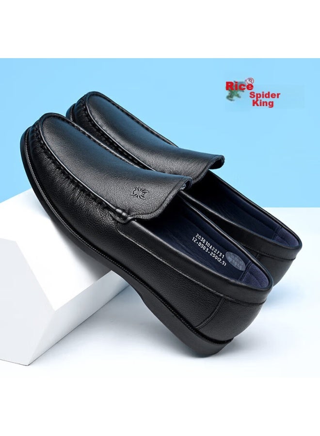 Spider King Leather Shoes For Men, Comfortable Loafers, Popular Flat Business Penny Loafers, Casual Men's Shoes, 22731, Black, Size 37 - Image 5