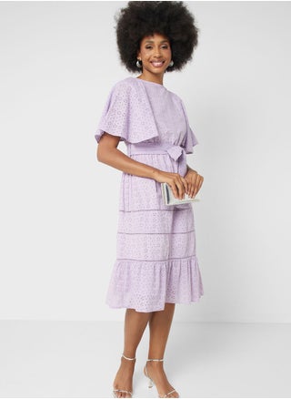 Schiffli Belted Dress - pzsku/ZAE581EF72FECE734FB41Z/45/_/1698930534/d43478c5-e055-4555-8cdc-418e0d0c4c51