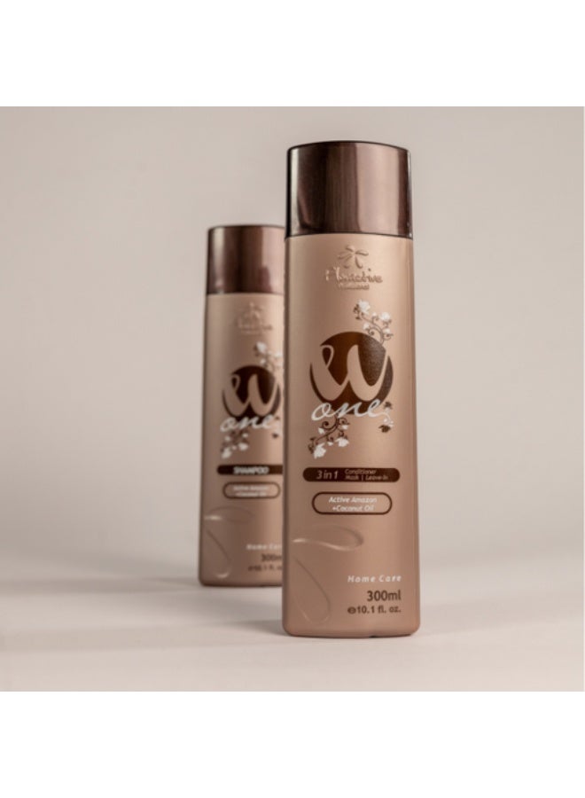فلوراكتيف مجموعة العناية بالشعر الاحترافية من وان فلوراكتيف - شامبو مرطب ومجموعة بلسم 3 في 1 (300 مل × 2) - Image 2