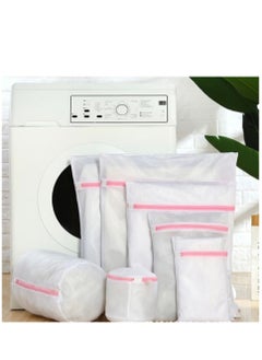 Generic 7pcs Mesh Laundry Bags for Clothing Reusable Travel Storage Bag Washing Machine Bags for Laundry Blouse Bra Hosiery Stocking Underwear Lingerie  - Image 1