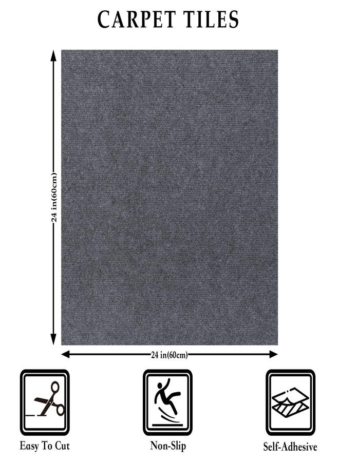 SYYKDEF 24" x 24" Carpet Tiles Peel and Stick, Non-Slip Squares Carpet Floor Tile, Easy DIY Install, Self Adhesive Carpet Squares for Kitchen Bedrooms Indoor Outdoor - Image 3