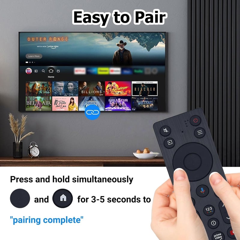 ARCSTILL New RC923A FMB1 Voice Remote Replacement for TCL QLED Mini LED 4K UHD Google Smart TV G0401-000267, Compatible with QM5K QM6K QM7K Q77K Series - Image 3