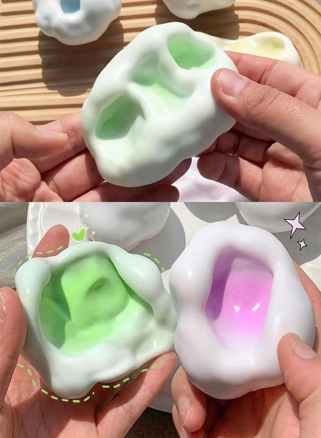 SQUISHCO 3Pcs Taba Squishy Making Kit, DIY Squishy Ball Set, Office Desk Stress, Classroom Sensory Fidget, Green Purple Pink 4CM Squishies - Image 5