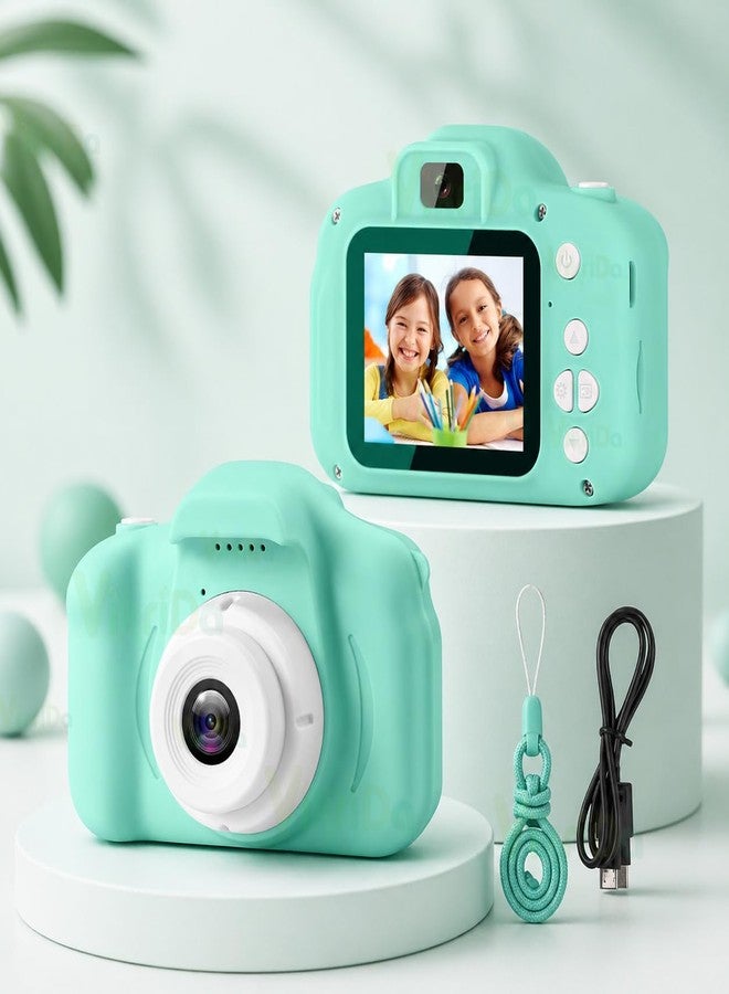 VikriDA Kids Digital Camera with 2.0" Screen | HD Photo & Video Recording, USB Rechargeable, 100° Wide Angle Lens – Green - Image 1
