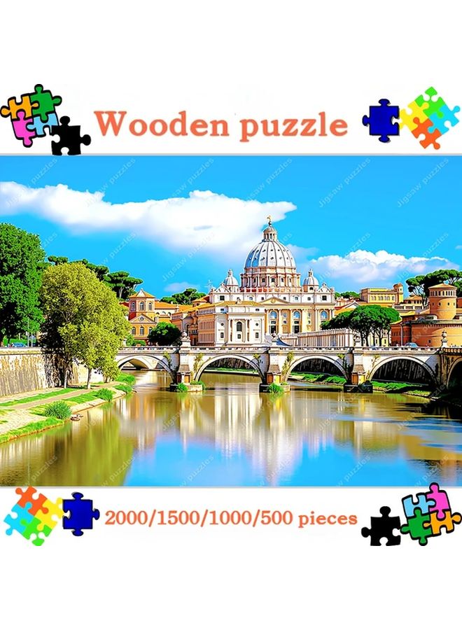 2000 Pieces Wooden Jigsaw Puzzle For Adults Large Size Vibrant Colors DIY Home Decor Gift - Image 3