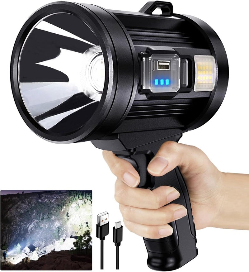 MAPPLE CREATION MultiFunctional Emergency Light Portable Long Endurance USB Charging LED Charging Camping Lamp Outdoor Strong Light Flashlight - Image 1