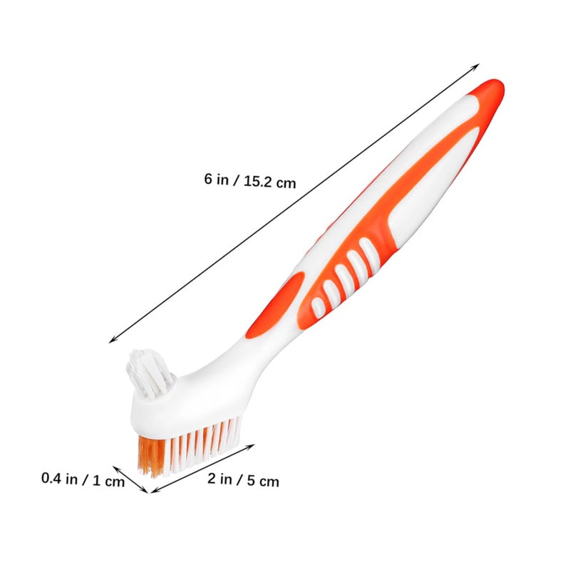 فرش تنظيف الأسنان المزدوجة الجانبين 8 قطع مجموعة فرش أسنان سفر محمولة أزرق أخضر بنفسجي - Image 3