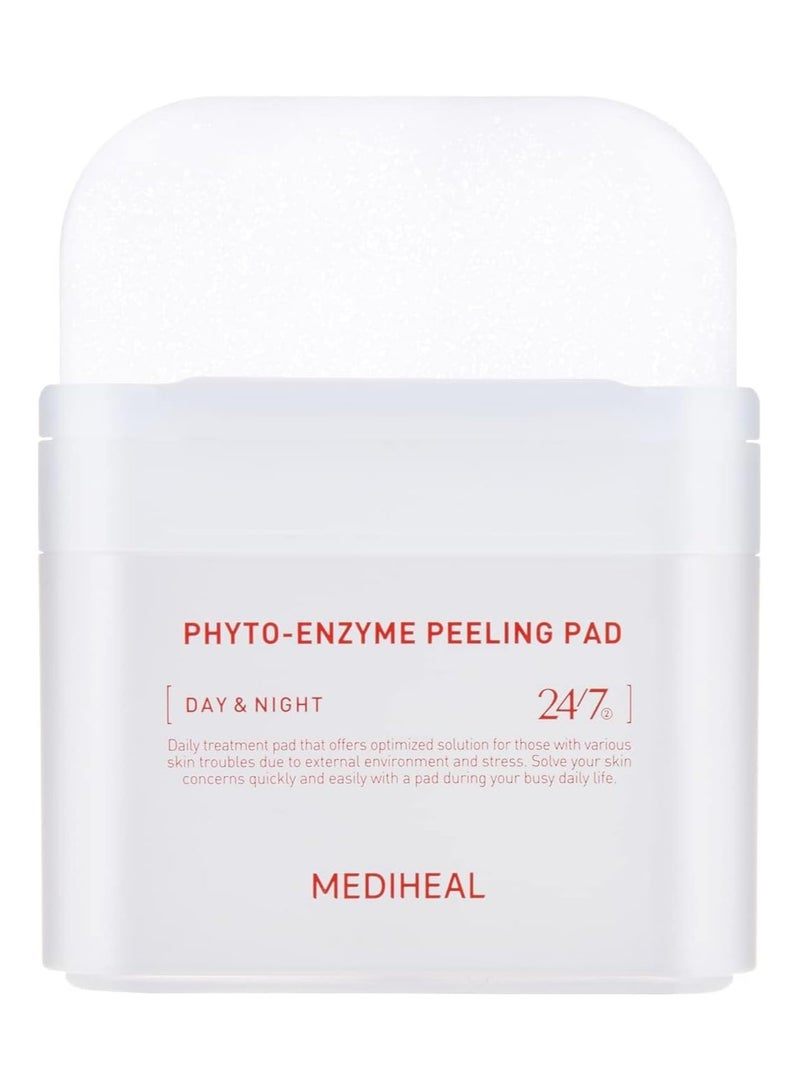 MEDIHEAL Phyto Enzyme Peeling Gauze Pads - Vegan Face Resurfacing Pore Tightening with LHA & Papaya Enzymes - Exfoliating Pads, 90 - Image 1