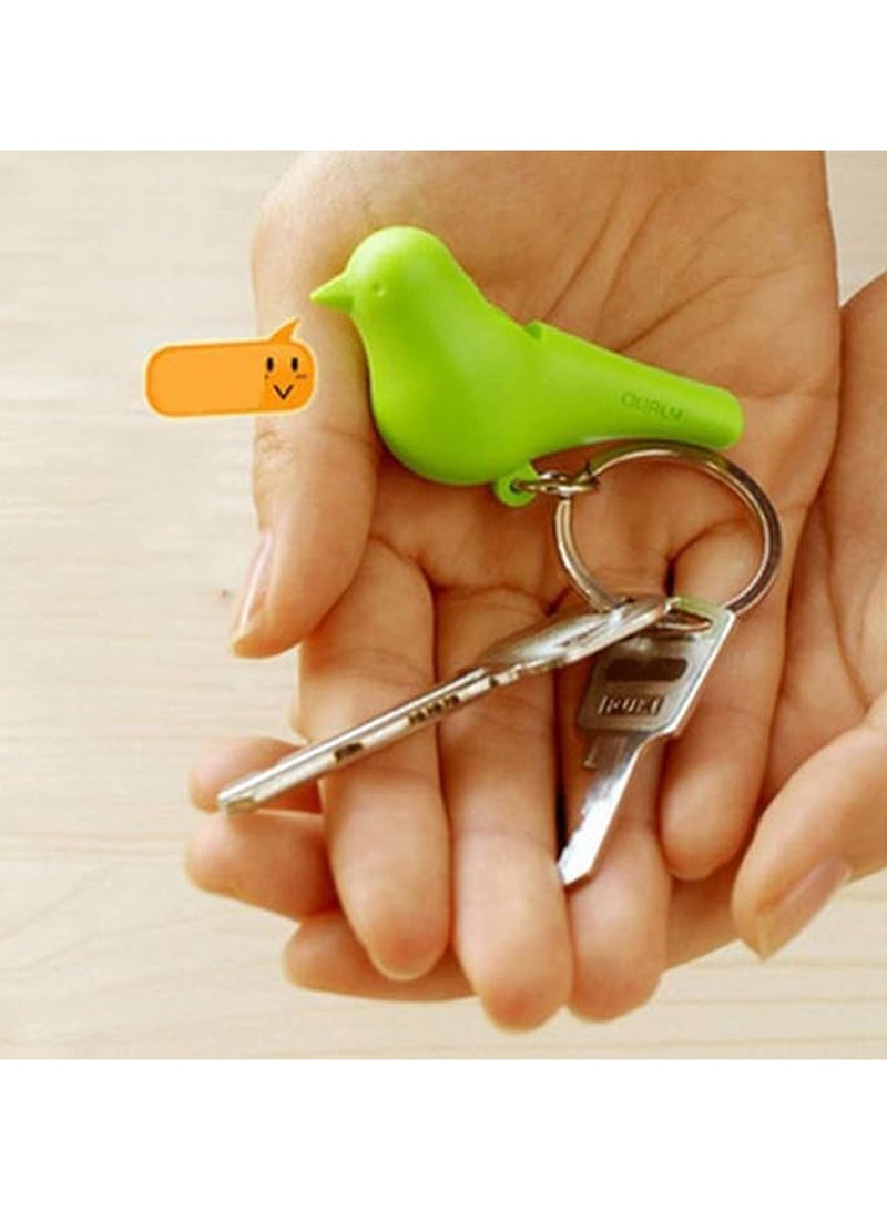 CMGTYYD Bird house keychain, mini bird nest keychain wall mount, whistle keyring holder for home, home storage hook, key hook - Image 5