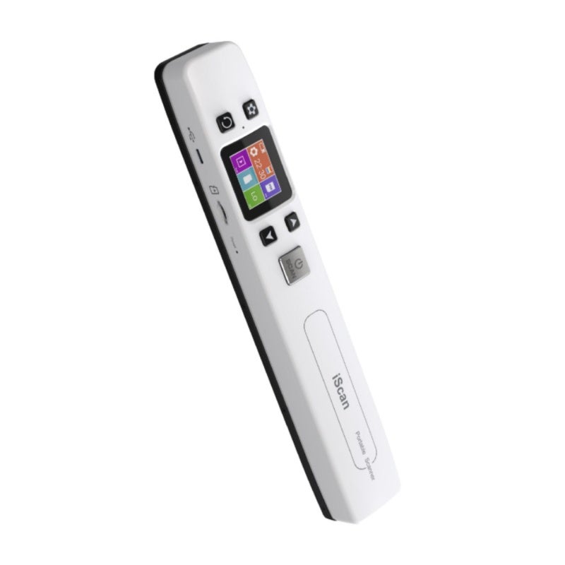 Portable Document Scanner: 300/600/1050DPI HD Resolution, JPEG & PDF Selectable Formats - Double Roller Zero Margin Design, Handheld Wand Scanner for Home Office On-the-Go Use - Image 1