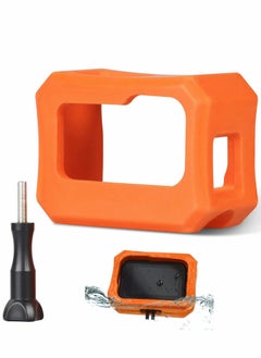 Excefore Floaty Case for Hero 10/9 Black, Vitality Orange Floating Case with Long Screw, Float Buoyancy Cover Box  - Image 1