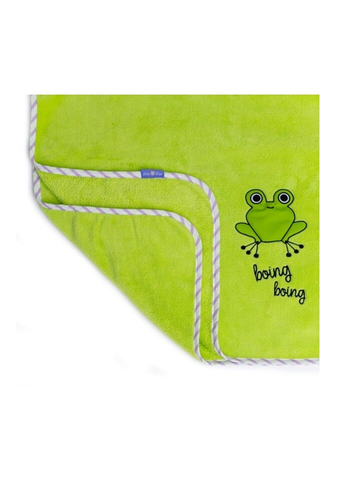 Milk&Moo Milk&Moo Cacha Frog Baby Receiving Blanket with Baby Pillow and Baby Security Lovey, Super Soft, 3 Piece Set  - Image 4